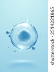 Water cell with light effect