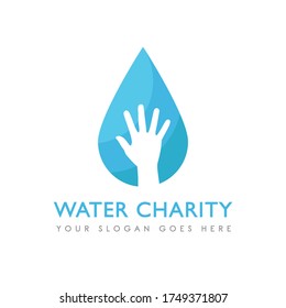 Water Charity Simple Unique Icon Symbol Logo For Business Industry