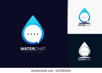 Water and chat logo design