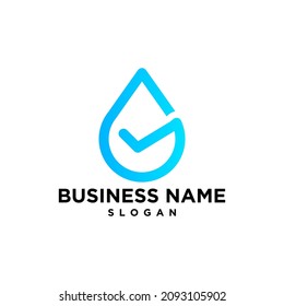 Wasserscheck-Logo, Vektorgrafiken, Bilder und Stockfotos