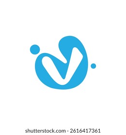 water check mark icon doodle design vector 