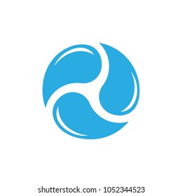 Water Circle Symbol Logo Vector Stock Vector (royalty Free) 1052344523 