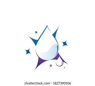 Design-Vorlage für Wasser und sauberes Logo