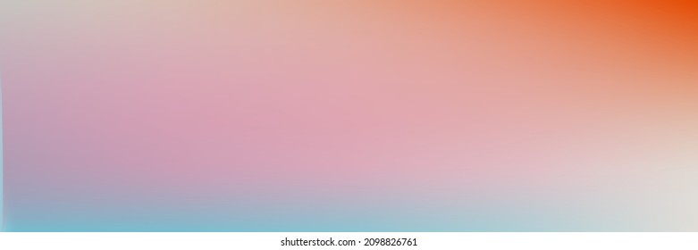 Water Clean Soft Sunset Multicolor Sky Background. Color Sunrise Simple Vibrant Light Vivid Gradient Mesh. Design Pic. Pastel Bright Colorful Minimal Blurred Sky Horizontal Gradient Backdrop.