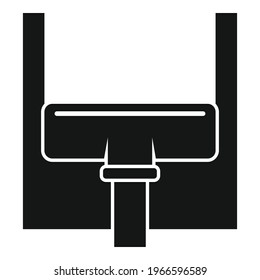 Water cleaner mop icon. Simple illustration of Water cleaner mop vector icon for web design isolated on white background