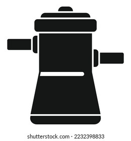 Wasserreiniger Pool Symbol einfache Vektorgrafik. Netto-Service. Filterpflege