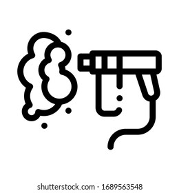 water cleaning pump icon vector. water cleaning pump sign. isolated contour symbol illustration