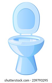 Water Closet or Flush toilet vector