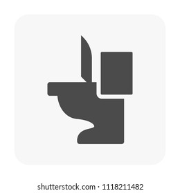 Water Closet Icon On White Stock Vector (Royalty Free) 1118211482 ...