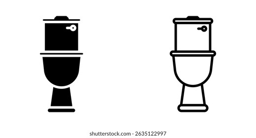 Water Closet icon on white background