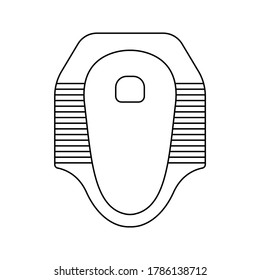 Water Closet Icon. Toilet Vector Illustration.