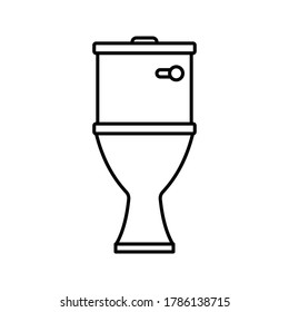 Water Closet Icon Toilet Vector Illustration Stock Vector (Royalty Free ...