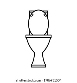 Water Closet icon. toilet Vector Illustration.