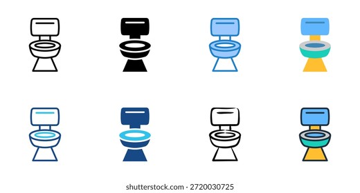 Los iconos del armario del agua fijan la colección múltiple del estilo. Trazo editable 
