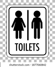 Water Closet Wc Sign Isolated On Stock Vector (Royalty Free) 1877060842 ...