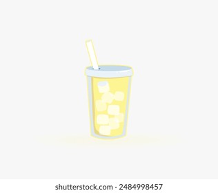Water, coffee, tea, drinking, glass, soda, cocktail, bottle, wine, beverage and more, anime design. Alcohol beverage, Pineapple fresh drink, sparkling water, summer juice, Ice cude, 插图, 矢量图, 动漫, 舒闲饮料