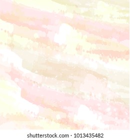 Water color abstract template background vector art pastel yellow pink white idea design