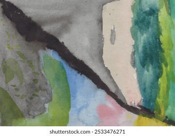 Water Color Background Design Vector Image Template