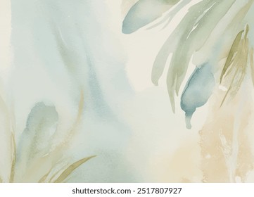 Water Color Background Vector Design Template