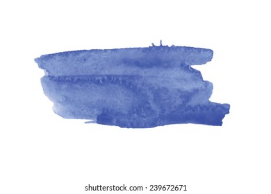 Water color blue background. Vector watercolor. Watercolor blue blot.