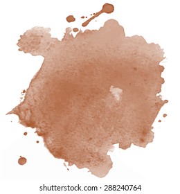 Water Color Brown Background For Your Design