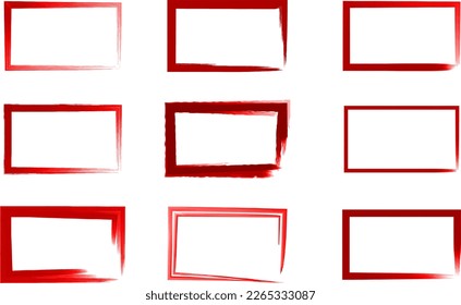 water color brush set vector design 