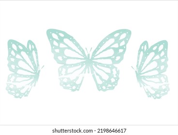 water color butterfly hand drawn design