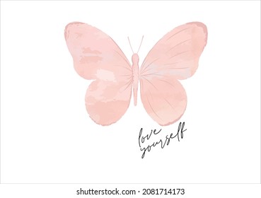 water color butterfly quote flower design margarita 
mariposa
stationery,mug,t shirt,phone case fashion slogan  style spring summer sticker and etc Tawny Orange Monarch Butterfly