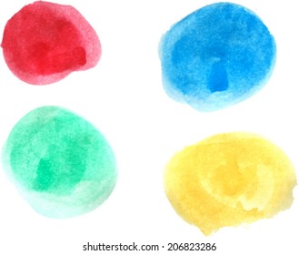 Water color circles stokes