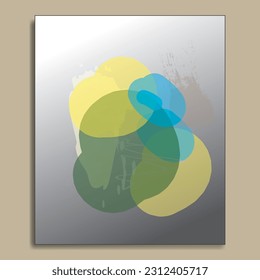 Water color digital abstract painting
