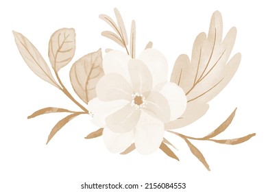 Water Color Flower Art Vector