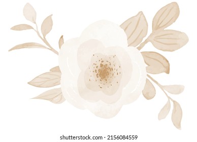 Water Color Flower Art Vector