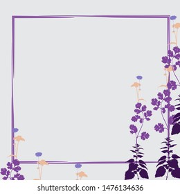 Water color Flower vector  background