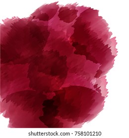 water color hand drawn vector idea design dark red pink