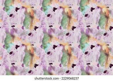 Water Color Holi Space. Fluid Seamless Background. Alcohol Ink Illustration. Galaxy Abstract Texture. Acrylic Ink Marble Paint. Fluid Liquid Splash. Liquid Splash Watercolor. Vector Seamless Painting