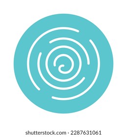Water color line icon.  Liquid flow. Natural resource