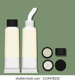 Water color mock up on transparent background. For creating you own label
