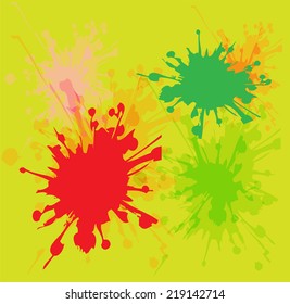 Water color paint splash