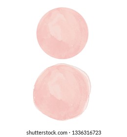 water color pink background vector circle