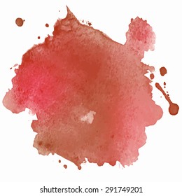 Water color red background for your design   
