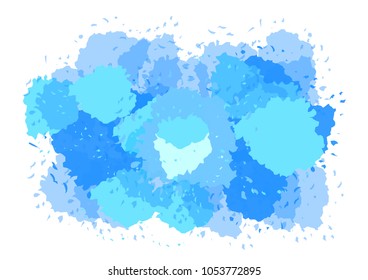 Water color stain splash vector
