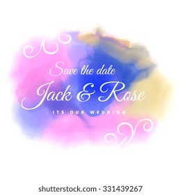 water color stain wedding background