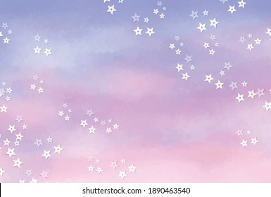 Water color style vector background with stars for banners, cards, flyers, social media wallpapers, etc.