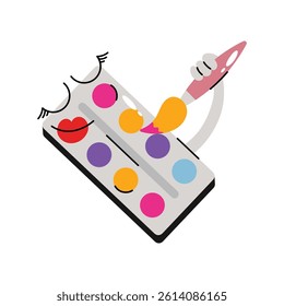 Water color Vector Sticker. Eps 10 File 
