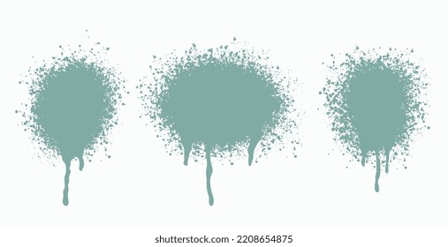 water color wall texture background in set of three vector 