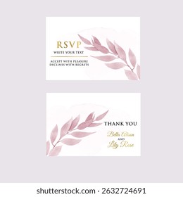water color wedding card with collection forest fern eucalyptus art foliage natural leaves herbs in line style. Decorative beauty elegant illustration for design hand drawn flowers