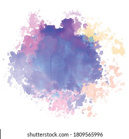 Water Colors Splash Vector Design