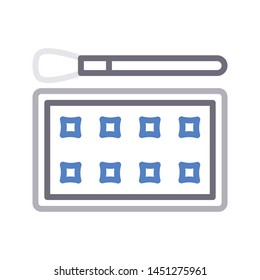 water colour colour line vector icon