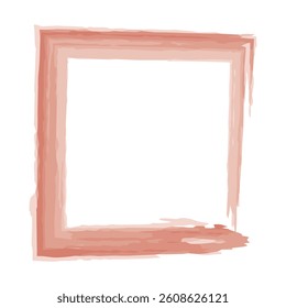 water colour Minimalistic and artistic painted border design featuring soft pink tones. Ideal for invitations, stationery, or minimalist artwork.