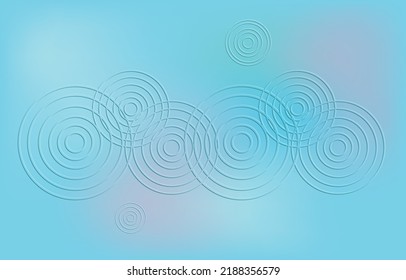 water, Concentric circles, spring rain, sky, smeared